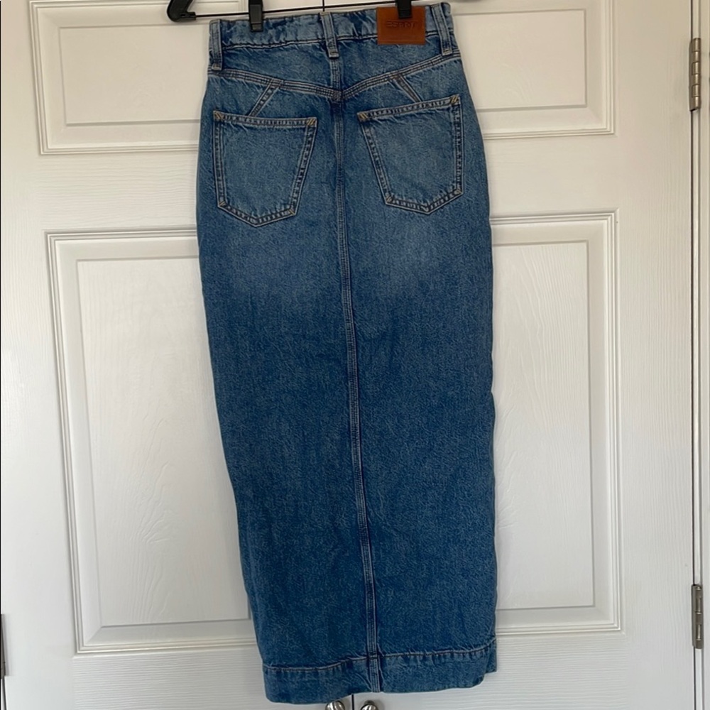Esprit Blue Denim Skirt #119 - Picture 8 of 11